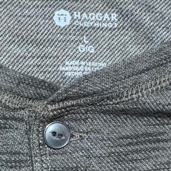 Like new green Haggar men's long sleeve pullover - Picture 3 of 3